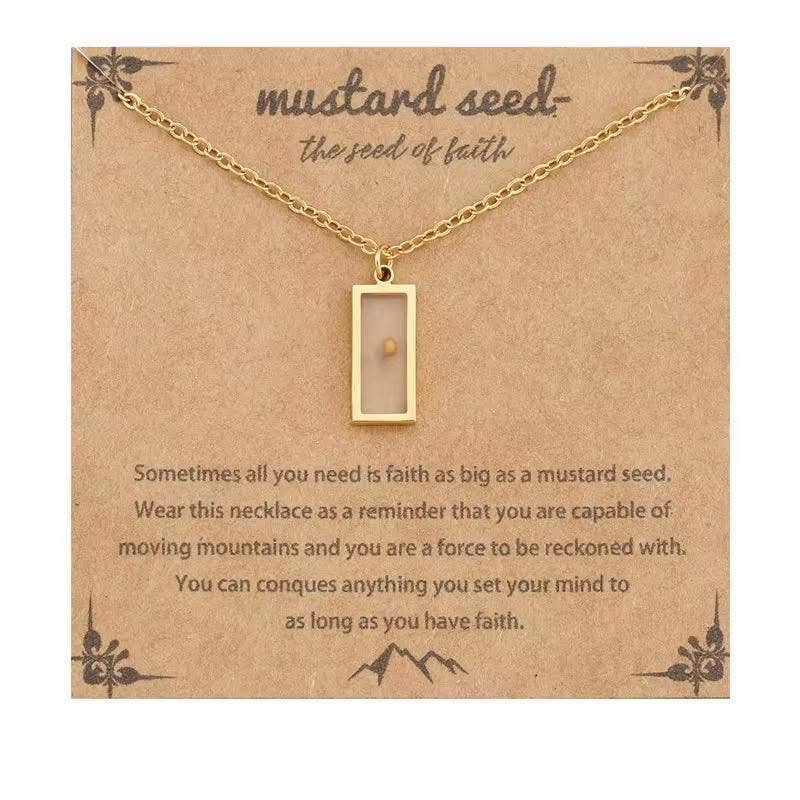 Faith based mustard seed necklaces