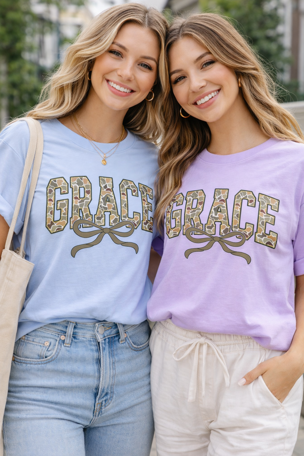Camo Grace Christian Faith Tee