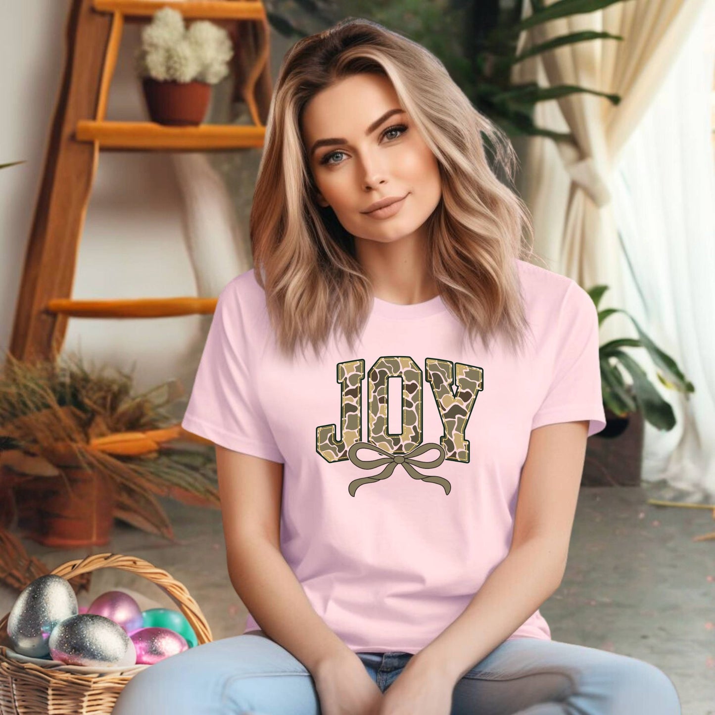 Camo Joy with Bow Shirt