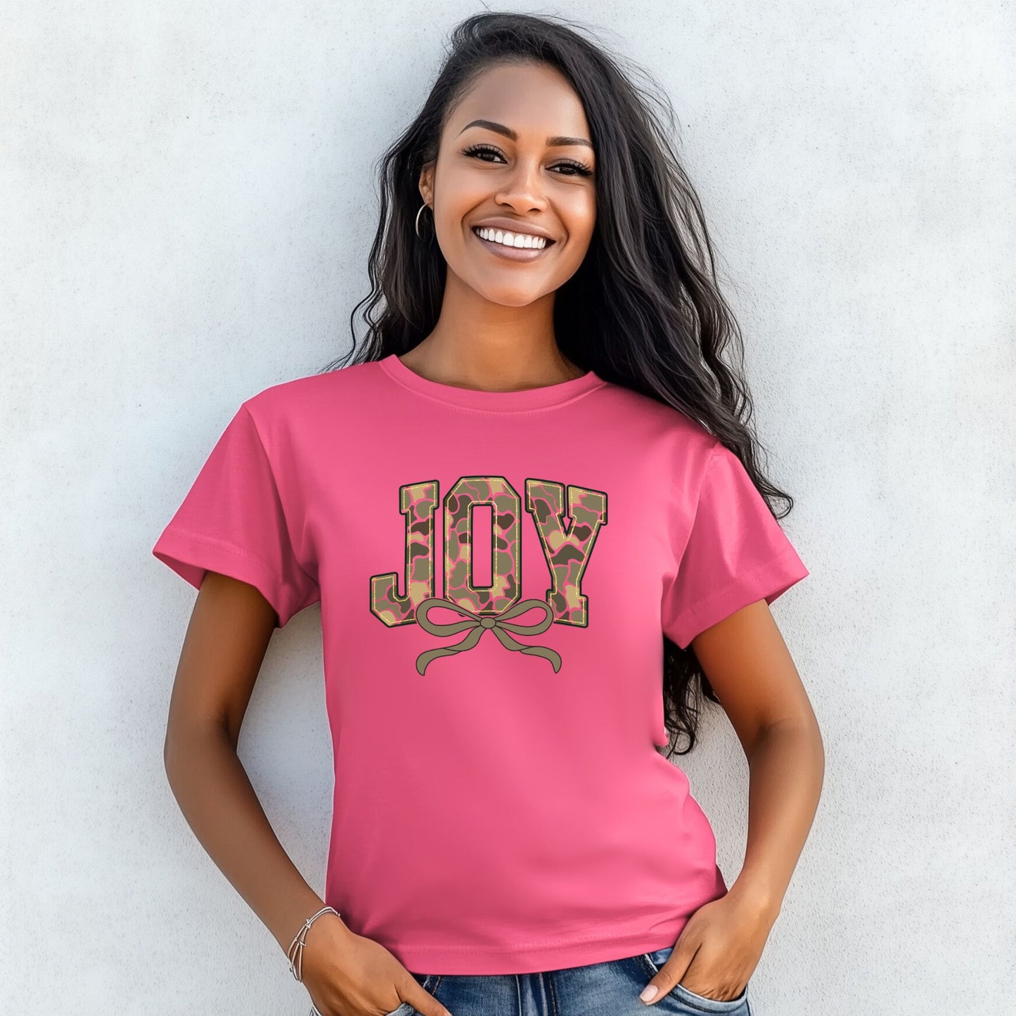 Camo Joy with Bow Shirt