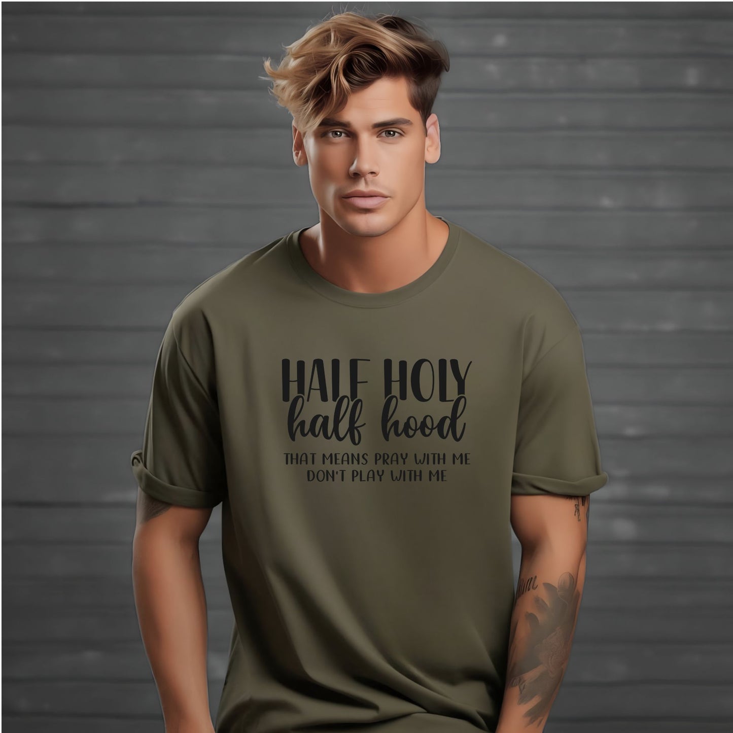 Half Holy Half Hood Shirt - Men's