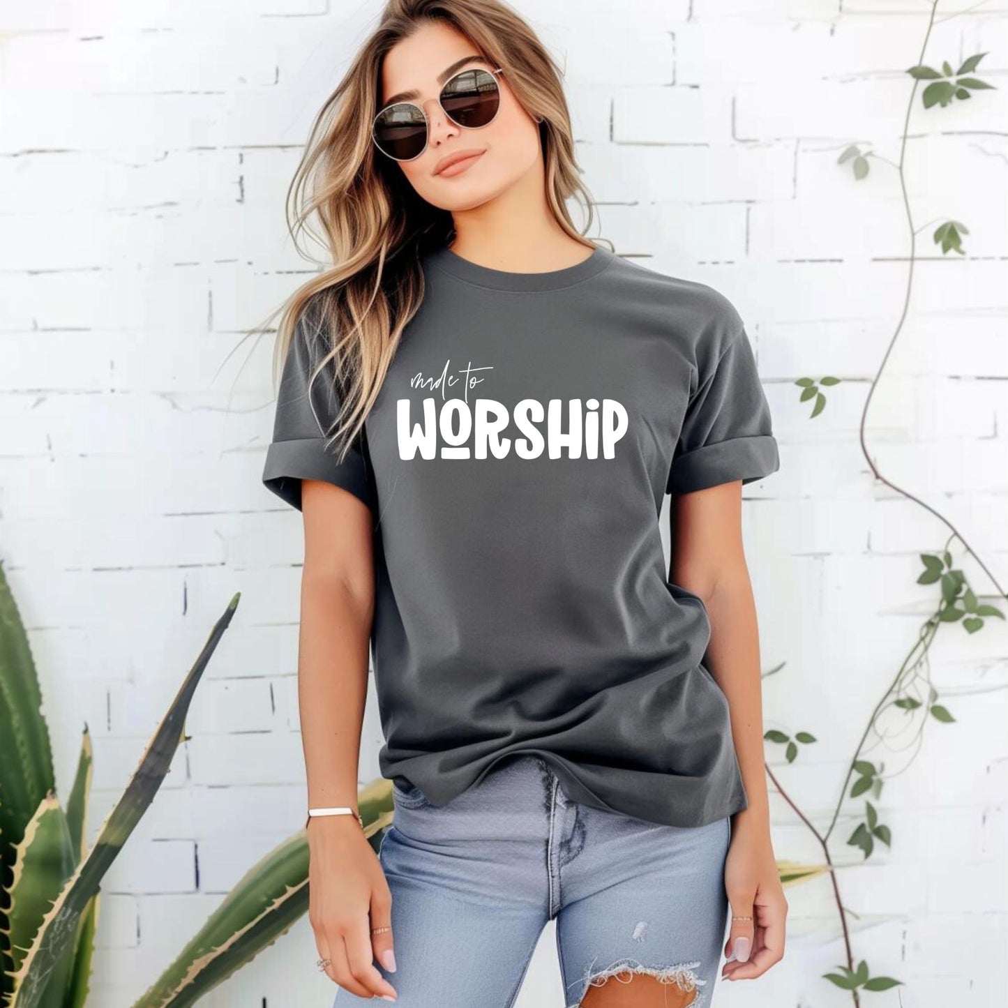 Made to Worship Christian Faith Tee