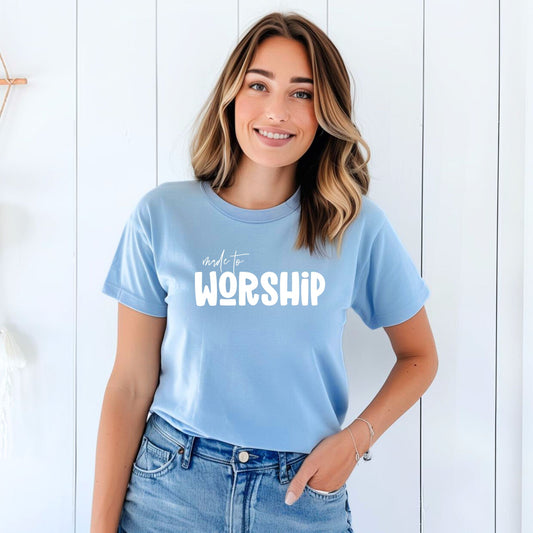 Made to Worship Christian Faith Tee