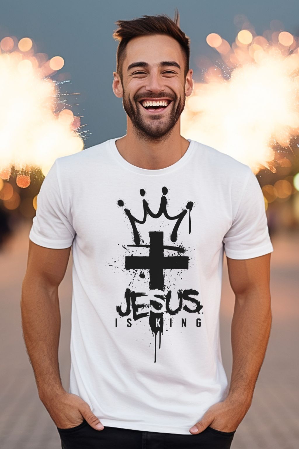 Jesus Is King Shirt – Revelation 17:14 Christian T-Shirt | Faith Streetwear Tee | Bold Christian Graphic Shirt for Men & Women