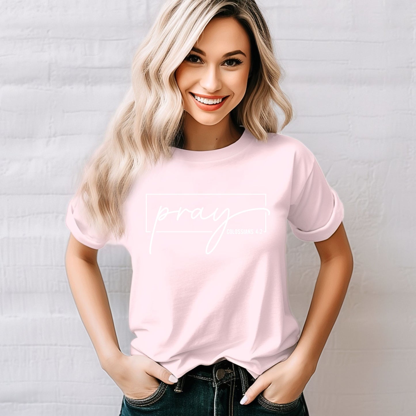 Pray – Colossians 4:2 Christian Faith Tee