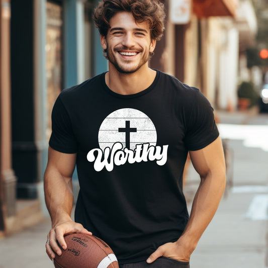 Worthy Graphic Tee – Faith-Inspired Christian Shirt