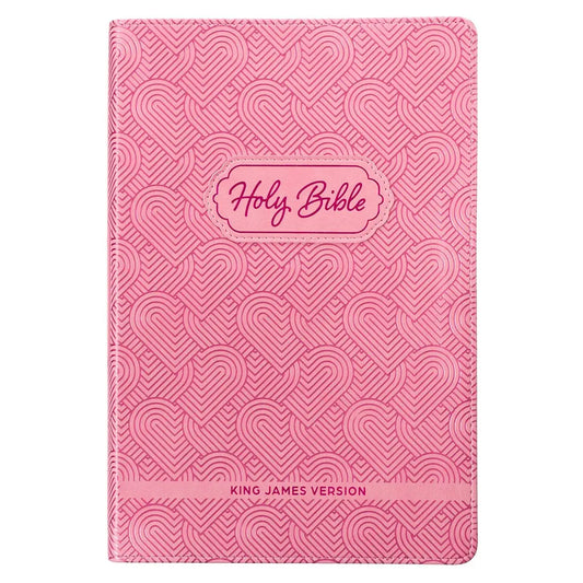 KJV Bible Kid Edition Faux Leather, Light Pink