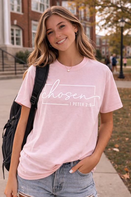 Chosen 1 Peter 2:9 Christian Faith Tee