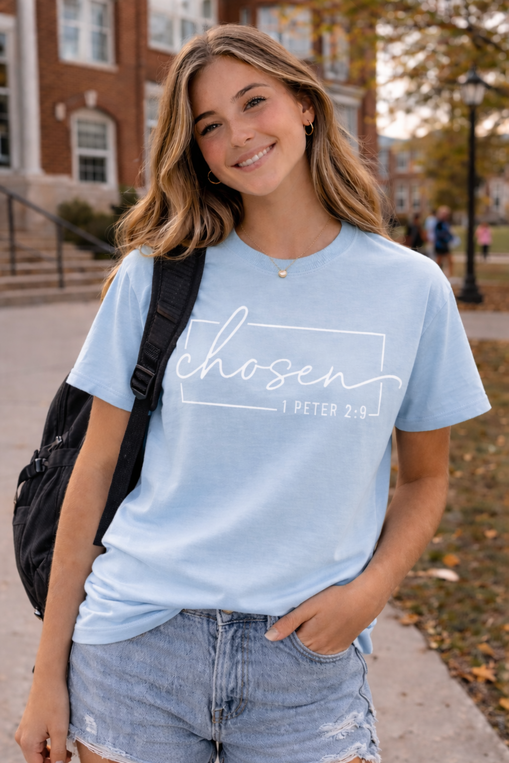 Chosen 1 Peter 2:9 Christian Faith Tee